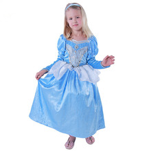 Платье Золушки для девочек, подарок на день рождения, платье принцессы Золушки, роскошное детское вечернее платье, костюмы для девочек, вечерние платья 2024 - купить недорого