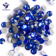 YANRUO 2058HF All Size Sapphire Hot Fix Crystal Flatback Hotfix Strass DIY Glass Rhinestones For Handiwork Clothing 2024 - buy cheap