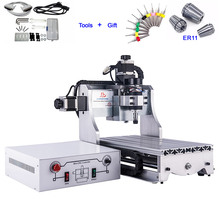 Small CNC Milling Machine 3020 Engraving China Router Cutter 300W Spindle 2024 - buy cheap
