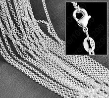 5PCS 16-30 inch 925 Silver-Plated silver pearl chain cross chain necklace wholesale free shipping 2024 - buy cheap