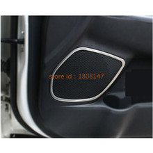 Styling Detector Stick ABS Plastic Car Inside Audio Speak Sound Ring Circle Lamp Trim 4pcs For Mitsubishi Asx 2013 2014 2015 2024 - buy cheap