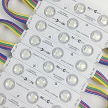 1000 шт. оптовая продажа DC12V 5050 3 светодиодные RGB модули впрыска 1,5 Вт IP65 Водонепроницаемый, СВЕТОДИОДНЫЙ знак, магазин баннер, рекламный щит 2024 - купить недорого