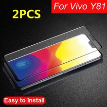 2PCS Full Glue Full Cover Tempered Glass For Vivo Y81 Screen Protector protective film For For Vivo Y81 6.22 inch glass 2024 - buy cheap
