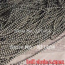 bulk antique bronze ball link chain 2.4mm ball chains findings 100m accessories for jewelry making supplies 2024 - buy cheap