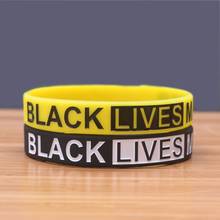 Black Lives Matter Band Silicone Bracelets Classic Silicone Wristband 10 Years Custom Bracelets Trendy Jerwerly 2024 - buy cheap