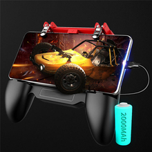 Pubg jogo controlador gamepad com ventilador de refrigeração jogo gatilho botão de fogo joystick joypad fonte de alimentação para ios android telefone 2024 - compre barato