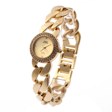 Женские золотые часы G & D, модные повседневные кварцевые наручные часы с роскошным браслетом, подарочные часы 2024 - купить недорого