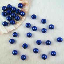 Wholesale 6.8.10.12mm Navy Blue Fashion Round Pearl Imitation Acrylic Pearl Beads DIY Jewelry Fingdings  AB-07 2024 - buy cheap