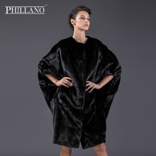 PHILLANO  New Premium Women mink garment natural fur Batwing sleeve fur  coat of mink Scandinavia Denmark NAFA YG13092-100 2024 - buy cheap