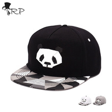2019 New 3 D Panda Embroidery Hip Hop Flat Snapback Hat classic mens & women new designer adjustabl cap ducks bboy baseball Caps 2024 - buy cheap