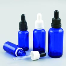 10pcs/lot  5ml 15ml 20ml 30ml 50ml Blue Glass serum pPipette dropper bottle essential oil vials Cosmetic Container 2024 - buy cheap