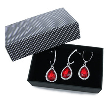 Gift Sets Red Jewelry Sets with Gift Box Necklace And Earring Set Drop Party Earrings for Women Fashion Jewelry Sets nkem63 2024 - buy cheap