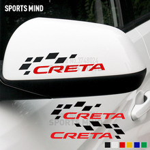 1 Pair SPORTS MIND Exterior Accessories For Hyundai Creta Ix25 Car Styling Automobiles Rearview Mirror Car Sticker Decal 2024 - buy cheap