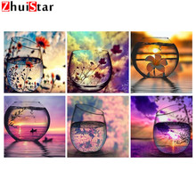 Full Square/Round Drill 5D DIY Diamond Painting "Bottle landscape" 3D Embroidery Cross Stitch 3D Home Decor Gift ZWQ 2024 - buy cheap