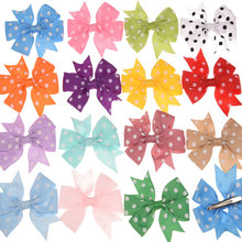 120pcs Boutique Bows Dot Bowknot Swallow tail Bow Fashion Hair Bow Vintage Hair Accessories Cute Barrette Allitagor Clips 2024 - buy cheap