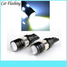 Luz LED intermitente para coche, lámpara de 12V con lente de proyector, embalaje Interior, Estilismo, T10 W5W 194 168, 2 uds. 2024 - compra barato