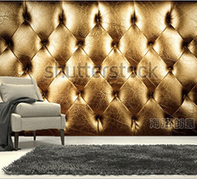 Murais personalizados 3d de couro de grão de ouro sólido 3d de parede, papel de parede da sala de estar, sofá, tv, papel de parede do quarto 2024 - compre barato