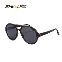 Gafas de sol de madera para hombre y mujer, lentes de sol polarizadas hechas a mano, naturales, para monopatín, SH73004 2024 - compra barato