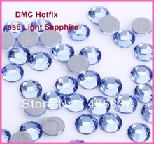 Free Shipping! 1440pcs/Lot, ss6 (1.9-2.1mm) High Quality DMC Light Sapphire Iron On Rhinestones / Hot fix Rhinestones 2024 - buy cheap