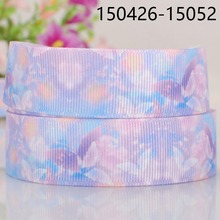 5 yards 7/8 " 22 mm butterfly pattern print grosgrain tape DIY handmade hairbow cartoon ribbon free shipping 2024 - buy cheap