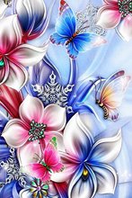Taladro cuadrado completo 5D, Pintura Anime de diamantes, flores y mariposas, bordado 3D, punto de cruz, Mosaico, Decoración del hogar, WZ 2024 - compra barato
