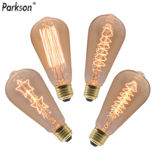 Ampolla de lámpara Vintage Edison E27 220V ST64 40W, iluminación incandescente de tungsteno, Bombilla de decoración de Navidad Retro 2024 - compra barato