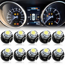 Bombillas LED de bajo consumo para coche, indicadores de clima Neo Wedge, luces de Control para salpicadero, T3 1 SMD, alto brillo, larga vida útil, 10 Uds., #291212 2024 - compra barato
