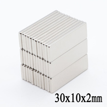 20pcs N35 30x10x2 mm Neodymium Magnet  Permanent Block NdFeB Small Super Powerful Strong Magnetic Magnets For Crafts 2024 - buy cheap