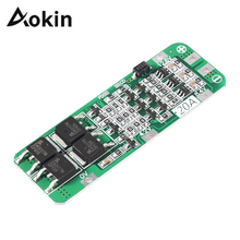 Placa de proteção de bateria de lítio aokin 3s 20a, módulo de carregador de célula bms 3s 18650 v 20a 12.6 2024 - compre barato