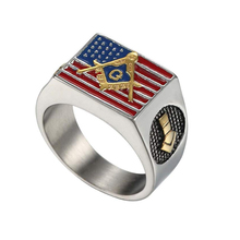 Новое мужское масонское кольцо из нержавеющей стали в стиле рок для мужчин, масонское кольцо с символом G Templar Freemasonry, мужские кольца, оптовая продажа 2024 - купить недорого