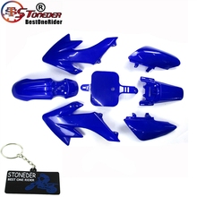 Синий обтекатель, Пластиковый обтекатель для 50cc-125cc 140cc 150cc 160cc CRF50 XR50 SSR Thumpstar Pitsterpro Braaap 2024 - купить недорого