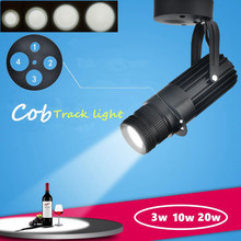 10 Uds. Lámpara de luz LED cob de fondo para pista KTV bar restaurante cafetería museo Zoom luz 3w 7W 10W 15W 20W 2024 - compra barato