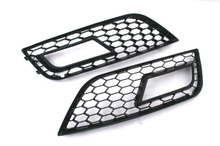 RS Style Honeycomb Vented Black Fog Light Grille for audi A4 B8 2024 - buy cheap
