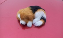 mini simulation dog toy lifelike colourful sleeping dog doll about 10x7.5x4.5cm 2024 - buy cheap