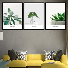 Green Potted Plant Lanscape Nordic Posters Canvas Prints Painting Space Wall Art Pictures For Room Home Decoration Unframed 2024 - buy cheap