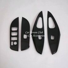 For Toyota Corolla 2019 Interior Door Armrest Window Glass Lift Button Cover Frame Trims Carbon Fibre Stickers Car Accessories 2024 - buy cheap