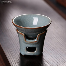 NOOLIM-colador de té creativo Celadon, accesorios de cerámica para fugas de Kung Fu para la ranura del té, adornos de escritorio 2024 - compra barato