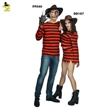 New arrivals  killer costumes with claw Halloween costume women dress man clothing couple sets for party cosplay 2024 - buy cheap