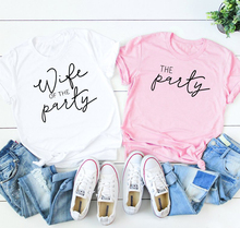 Wife of the Party The Party T-Shirt grunge tumblr quote camisetas aesthetic women graphic Bachelorette Funny Bridesmaid tops 2024 - buy cheap