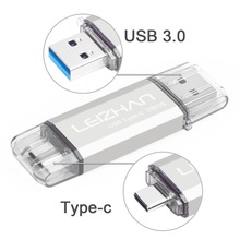 LEIZHAN Photostick TYPE-C Pendrive USB Flash Drive 16GB 32GB 64GB 128GB 256GB High Speed USB 3.0 thumb drive tipoc memory stick 2024 - buy cheap