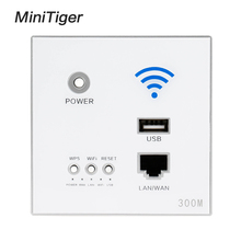 Minitiger 300M Wall Embedded Wireless AP Router USB Charging Port 1500mA Output Wall WIFI Routeur Panel Socket 2024 - buy cheap