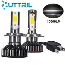 Uttril LED H4 H7 Car Headlight 3000K 4300K 5000K 6500K 8000K H1 H8 H9 H11 9005 HB3 9006 HB4 LED Bulb Auto Fog Lamp 12V 10000LM 2024 - buy cheap