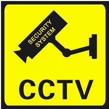 10 Pcs Monitoring Warning Stickers CCTV Surveillance Security 24h Monitor Camera Warning Sticker Sign Alert Wall Sticker 11X11cm 2024 - buy cheap