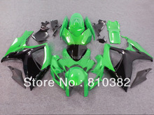 Комплект обтекателей под давлением для GSXR600 750 06 07 GSXR600 GSXR750 GSX-R600 750 K6 2006 2007, комплект обтекателей из зеленого и черного АБС-пластика SZ102 2024 - купить недорого