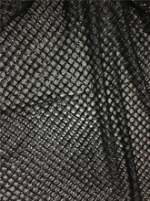 Черный цвет крест дизайн Африканский склеенный Блестящий тюль кружевная ткань классический дизайн H-73 блестящая кружевная ткань для вечеринки 2024 - купить недорого
