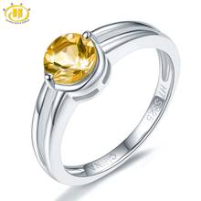 Женское кольцо из серебра 925 пробы с цитрином 2024 - купить недорого