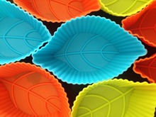 ANGRLY 8cm leaf-shaped cake mold Muffin  Silicone cake Mould Cake Bakeware Maker Mold Tray Baking Cup Liner Baking 2024 - buy cheap