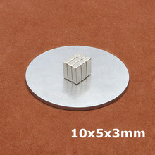 50 piezas 10x5x3mm N35 NdFeB bloques pequeños imanes de neodimio súper fuertes 10*5*3 imanes magnéticos cuboides de tierras raras 2024 - compra barato