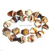 9 pieces per lot, wholesale price murao glass beads,1.5mm hole for fashion jewelry,white/brown mix color 2024 - buy cheap