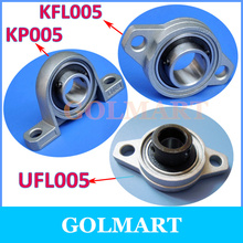 25 mm shaft diameter zinc alloy bearing housings KFL005 UFL005 or KP005 flange bearing housings with pillow block 2024 - buy cheap